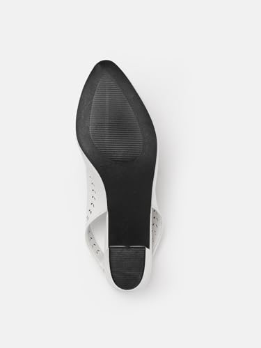 Image of Marc Loire Women Pointed Toe Block Heel Sandal for Office Wear