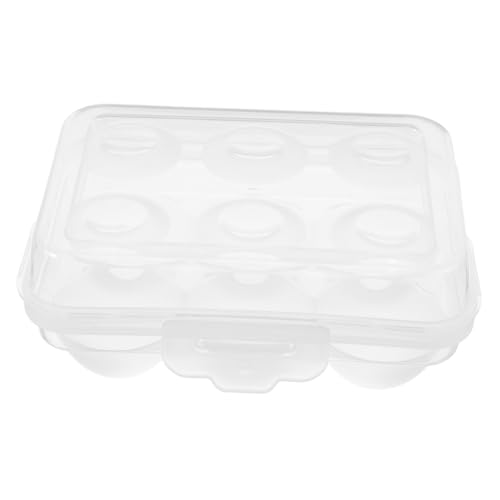 LABRIMP Caja de Almacenamiento de Huevos Apilable y Transparente con Tapa Organizador de Huevos para Frigorífico Contenedor Multifuncional con Sellado Hermético para Conservar y Otros