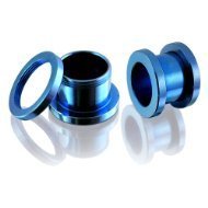 Preisvergleich Produktbild Tunnel-Plug, für Flesh Piercing, Blau