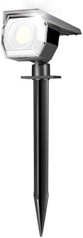 Illuminate Your Nights with These 5 Must-Have Solar Lights Outdoor 1 Peasur 1 Pack Solar Spot Lights Outdoor, Solar Spotlights Outdoor Waterproof 2-in-1 Auto On/Off Landscape Lighting for Outside Yard Wall Garden Pathway