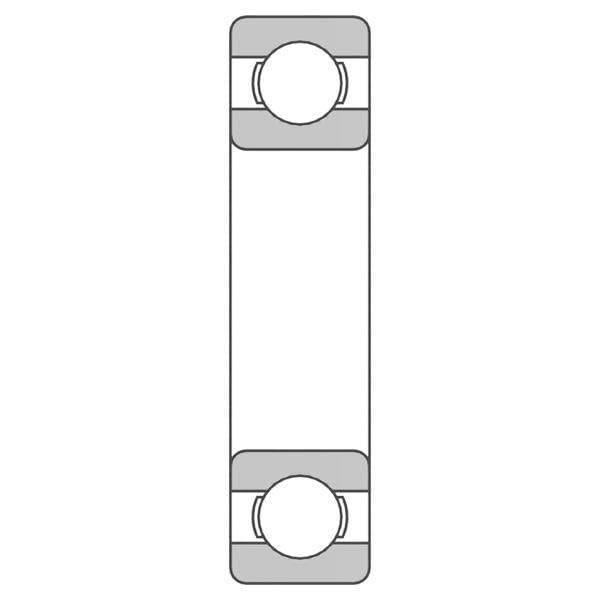 Roulement Rigide 1 Rangée De Billes Ref 62202-2RS - 15x35x14