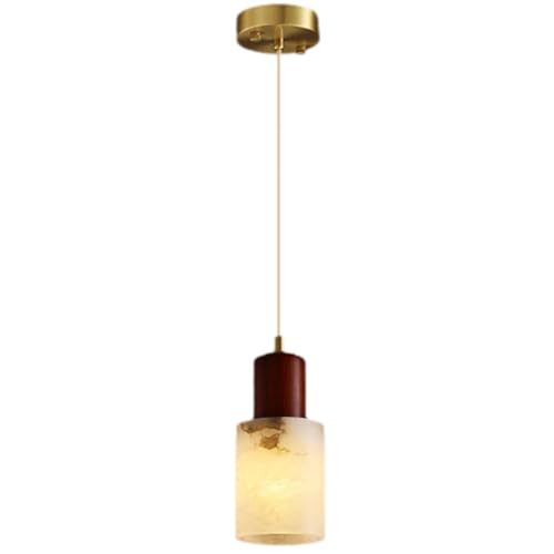 Lustre en marbre cuivre pour entrée et salon, suspension moderne