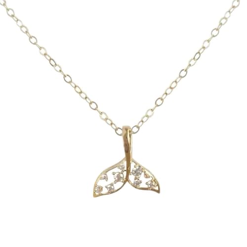 Collier pendentif cristal 14k pour femme chaine de clavicule