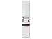 Produktbild trendteam smart living - Hochschrank Schrank - Badezimmer - Mezzo - Aufbaumaß (BxHxT) 37 x 182 x 31 cm - Farbe Weiß Hochglanz mit Melinga Dark Oak - 128010312