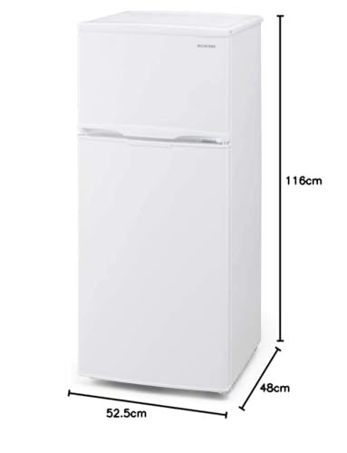 undefined アイリスオーヤマ 118L 118L ホワイト 幅48cm IRSD-12B-W 2ドア 右開き 直冷式 新生活 一人暮らし の商品画像 1