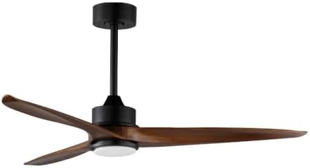 Maxim Lighting 88831BK Woodwind - 3 Blade Ceiling Fan with Light Kit-14.5 Inches Tall and 52 Inches Wide, Finish Color: Black