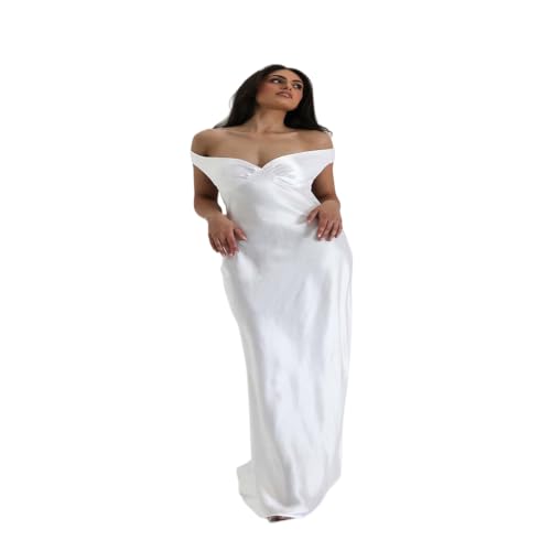 Robe de soirée formelle longue en satin pour demoiselle d'honneur et bal