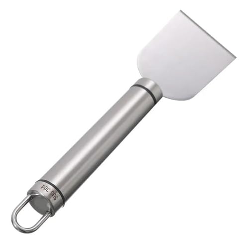 1 espátula multifuncional de acero para limpieza de manchas y descongelación para refrigerador