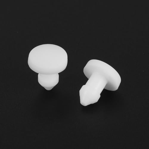 Image of MECCANIXITY Silicone Snap in Locking Hole Plugs Rubber Panel Seal Cover Flush Type Panel Round for Kitchen Rubber Bulkheads Waterproof Sealing Plugs 3mm /0.12 Inch Diameter White,Pack of 30