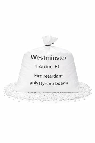 Bean Bag Filling Refill Booster Polystyrene Extra Beads Top Up Bag Beans Balls Various Sizes (1 Cubic Feet)