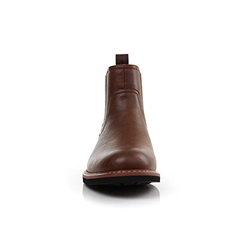 Image of Polar Fox Men's Classic High-Top Chelsea Boot | Stylish Slip-On Ankle Boot for Dress, Casual & Formal Wear