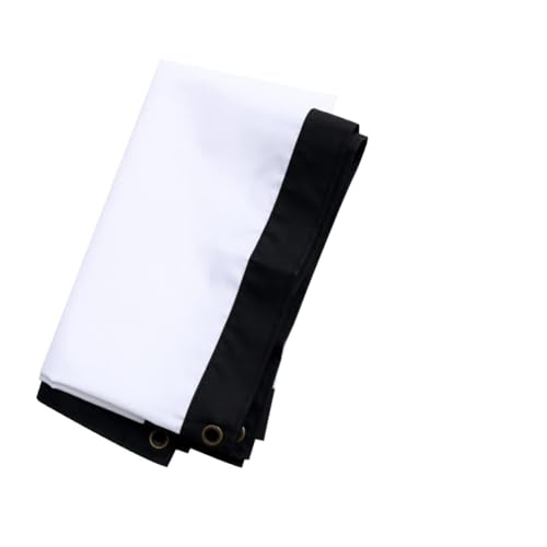 DOITOOL Indoor/Outdoor Projector Screen White Portable Projection Curtain Smooth Surface Business/Education