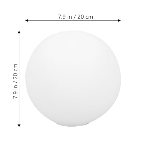 Hohopeti Frosted Glass Lampshade Cover 20cm Round Ceiling Lamp Shade G9 Socket Hanging Light Cover for Home Living Room Decor