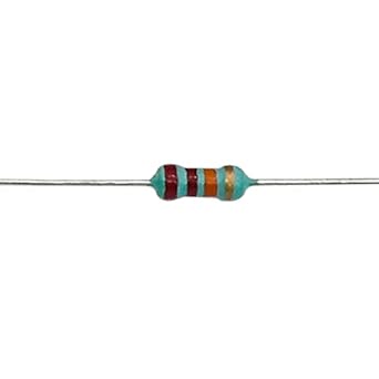 Electronic Spices 50Pcs 22K Ohm (?) 1/4w (0.25 watt) ?5% Tolerance 22K MR ? ohm MF Through Hole Resistors Axial Lead