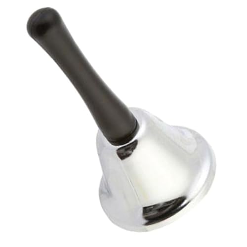 VILLCASE Campana de Mano Metálica con Sonido Fuerte Campana de Servicio para Restaurante y Bar Duradero y Ergonómico para Fiestas y Profesional