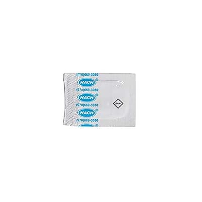 Hach DPD Free Chlorine Reagent Powder Pillows, 10 mL, Pack of 100, Range from 0.02-2.00 mg/L Cl2, USEPA Accepted Method 8021, Drinking Water and Wastewater Analysis, for Use with Colorimeter, 2105569