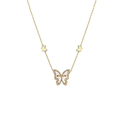 Collier papillon argent 925 : chaîne de clavicule pour femme