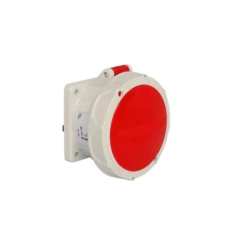 Prise industrielle 32A 5P IP67 dissimulée et étanche pour raccordement encastrable 400V