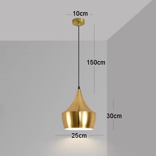 Lampe suspendue dorée pour éclairer efficacement la table à manger - 4