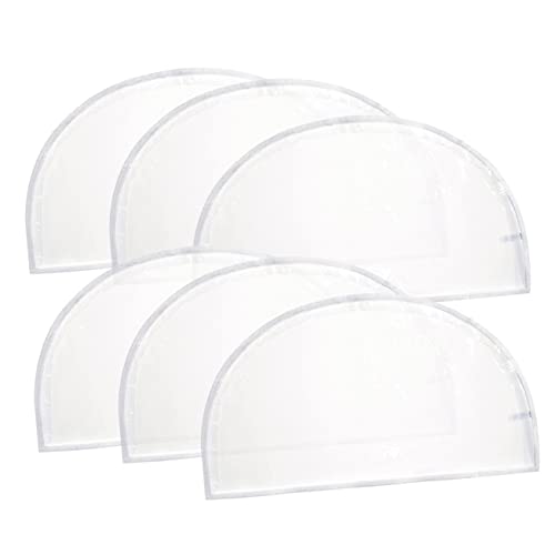 6 Pcs Translucent Plastic Shoulder Covers for Clothes Storage Dust Protectors for Shirts Suits and Jackets Soft Storage Bags with Zipper Ideal Garment Bags for Closet Organization