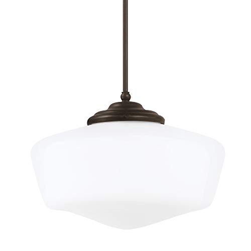 Sea Gull Lighting 65439-782 Academy Pendant Hanging Modern Fixture, XL (One Light), Heirloom Bronze Finish