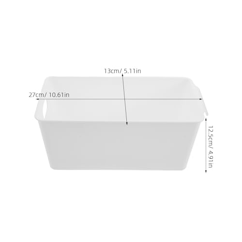 Boîte de rangement plastique blanche Amosfun lot de 6 - 3
