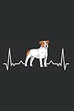  Jack Russel Terrier Notebook: Jack Russell Terrier Heartbeat Parson / 6x9 Inches / 120 graph sites Sites