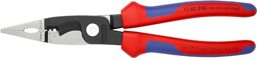 KNIPEX Elektro-Installationszange mit Comfort-Griffen 200 mm, 13 82 200