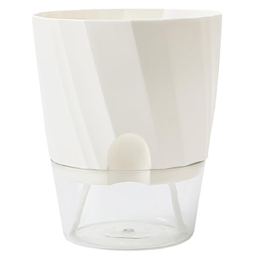 LearnLyrics Pot De Fleurs avec Arrosage Interne Automatique – Système Autonome pour De Maison Et De Bureau | Pots Décoratifs pour Petites Au Design Pratique