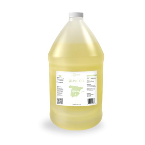 Nature Package Olive Oil for Hair - 100% Pure Cold Pressed Natural Olive Oil for Skin (Aceite de Oliva) for Essential Oils Dilution Soap Making Skincare and Massage Premium Grade (1Gallon)