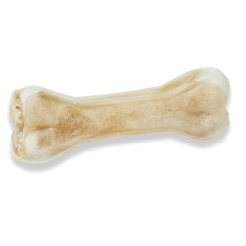 GUSTO PETS Kauknochen für Hund mit Strauß 12 cm - 100% Natürlicher Hundeknochen, leicht verdaulicher Protein-Snack, Ergänzungsfuttermittel für Hunde, ohne Zusatzstoffe, Hergestellt in der EU