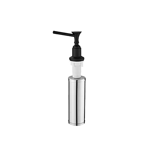 RHRYTCH Dispensador de jabón para cocina, acero inoxidable, bomba integrada, fregadero de cocina, fregadero de cocina, dispensador de jabón