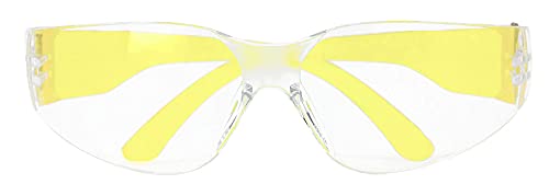 Image of BISON LIFE Clear /Yellow Safety Glasses for Men & Women, ANSI Z87.1, 12 Pack