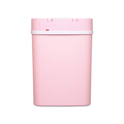 Ninestars Dzt-12-5Pk Bedroom Or Bathroom Automatic Touchless Infrared Motion Sensor Trash Can, 3 Gal 12 L, Abs Plastic (Rectangular, Pink) Trashcan #TOP7