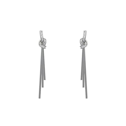 XFSRG Pendientes Mujer Plata Largos Elegantes Acero Inoxidable para Fiesta y Regalo