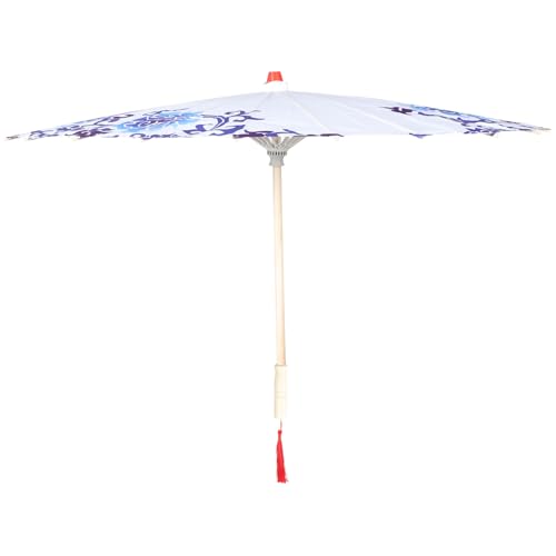 Sombrilla decorativa japonesa de tela para recrear ambientes tradicionales en fiestas