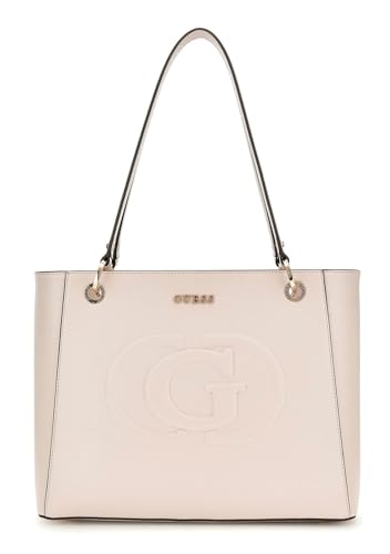 Cabas GUESS Eco Mietta Noel Tote Stone fini le désordre dans votre sac