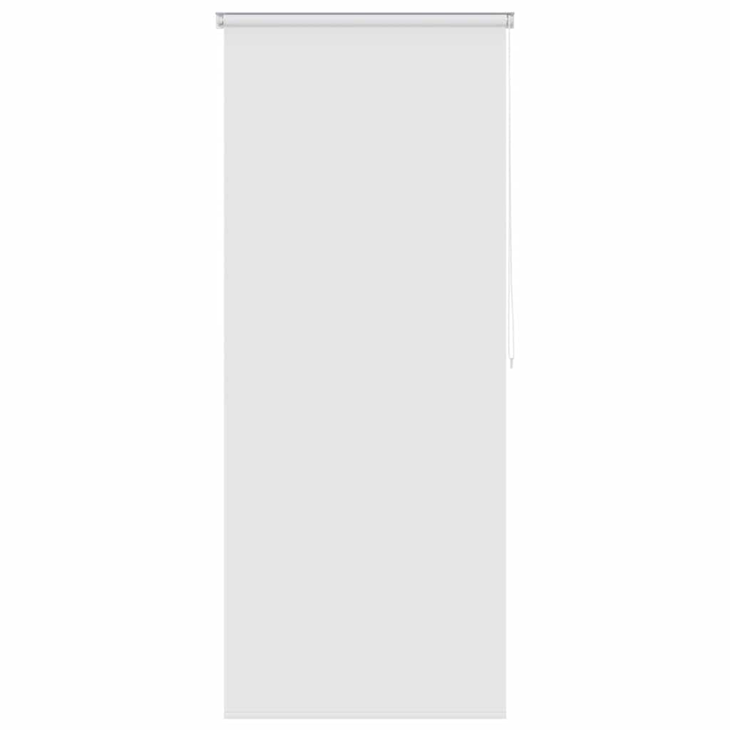 Duschrollo 100x240 cm weiß, wasserabweisendes Badrollo aus PEVA, Sichtschutz für Dusche und Badewanne, Duschvorhang Ersatz mit Kettenzug