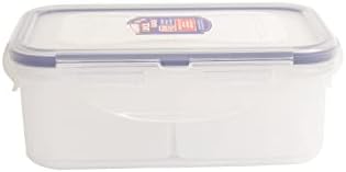Lock & Lock HPL814C Rectangular Food Container with Divider, 460 ml.