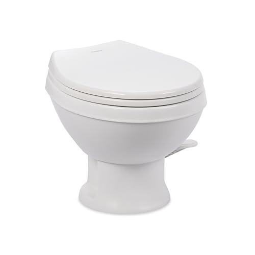 Dometic Model 401 Essential RV Toilet – Heavy-Duty Plastic Bowl, Universal Fit & 2-Bolt Mount,...