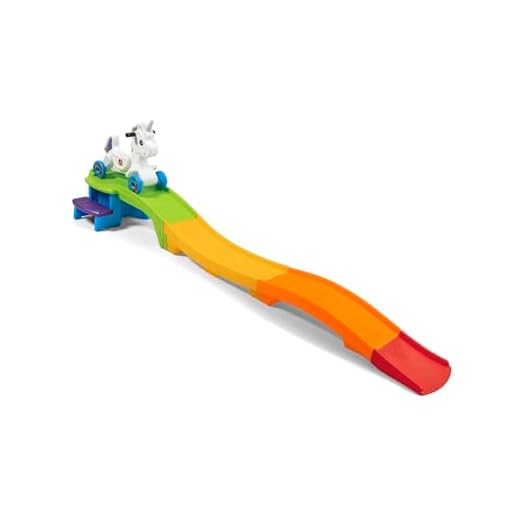 Step2 Unicorn Up & Down Roller Coaster Kids Ride On Toy, Push Car, Indoor/Outdoor Playset, Made of Durable Plastic, Max Weight 50 lbs., For Toddlers 2-5 Years Old, Multicolor