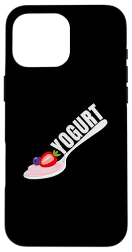 プロバイオティクス 乳製品、フローズンヨーグルト スマホケース iPhone 16 Pro Max 用