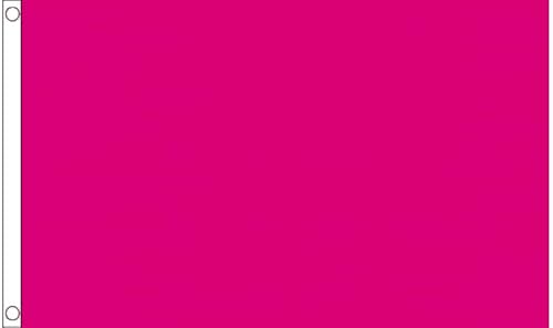 Bandiera rosa ciliegia tinta unita 9,6 x 60 cm 100% poliestere FlagSuperstore