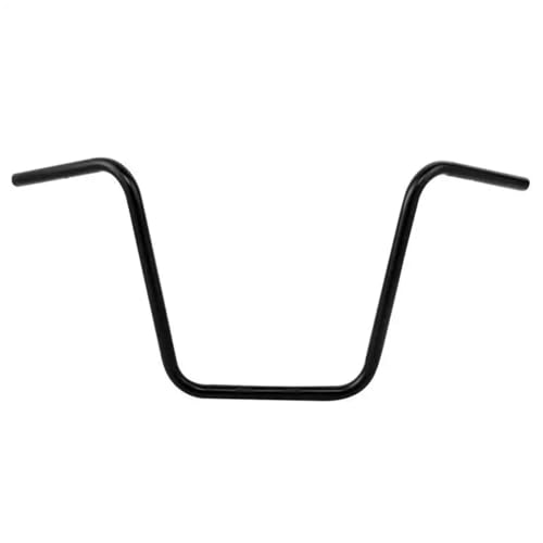 Guidon Ape Hanger 12" noir de 1 pouce pour moto Harley Sportster XL