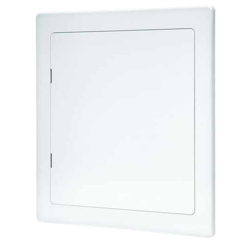 QWORK Access Panel for Drywall - 10x10 Inch Plastic Access Door Removable Wall Access Panel Compatible with Plumbing & HVAC Systems
