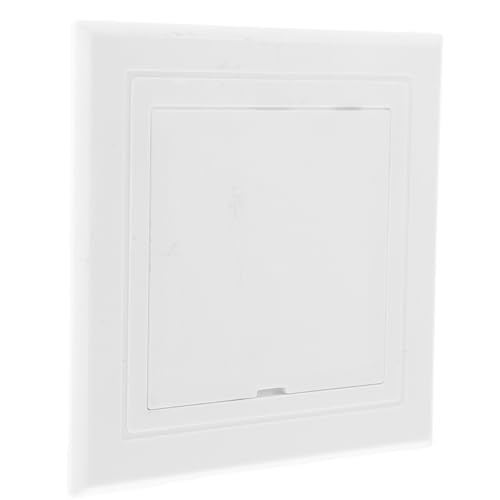 TEHAUX Panel Puerta de Acceso para Aire Acondicionado de Abs Blanco, Cubierta Decorativa Cuadrada para Puertas de Inspección en Techo, Fácil Instalación y Mejora Estética