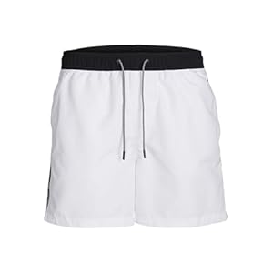JACK & JONES Jpstfiji Jjswim Black Tape Ly Sn heren Shorts