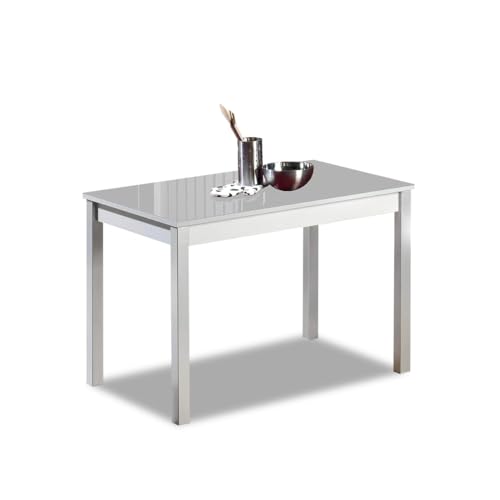 ASTIMESA Mesa de Cocina Fija Cristal Gris 70x110cms