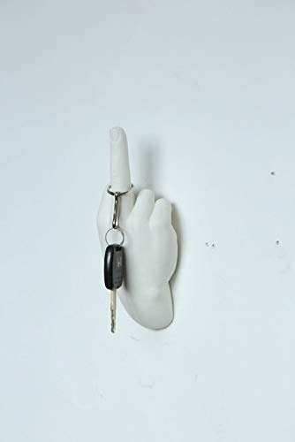 Interior Illusions Middle Finger Hand Wall Hook 9" Tall X 4.5" Inches Wide #TOP2