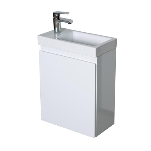 MOB-IN Meuble Lave-Mains Lisa + Robinet chromé